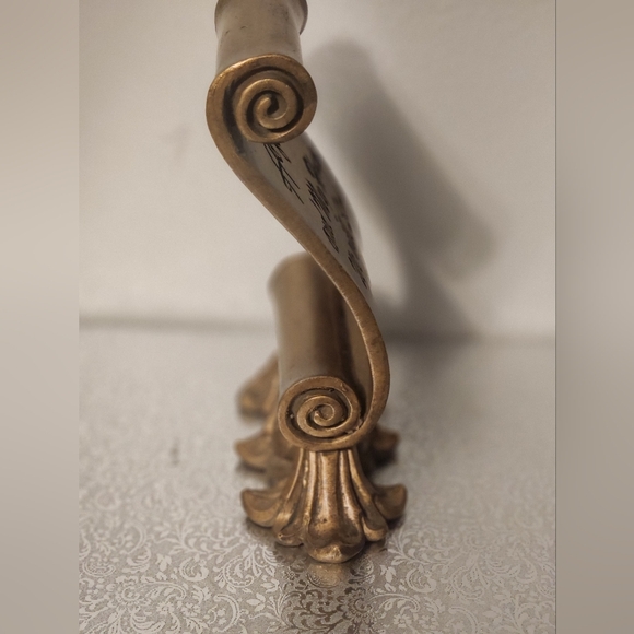 CHRISTIAN GOLDPainted Holy Decorative Scroll with Inspirational Quote - Picture 3 of 6